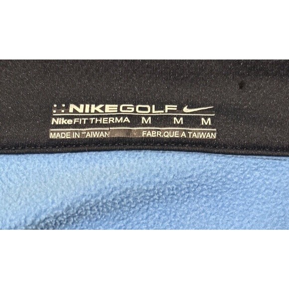 Nike Fit Therma Golf Men’s 1/4 Zip Front Pullover Navy w/ Stripe Size Medium EUC - Picture 4 of 5